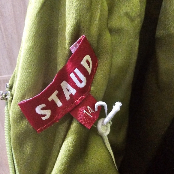 Staud Janet open-back satin halterneck maxi dress - Picture 5 of 8